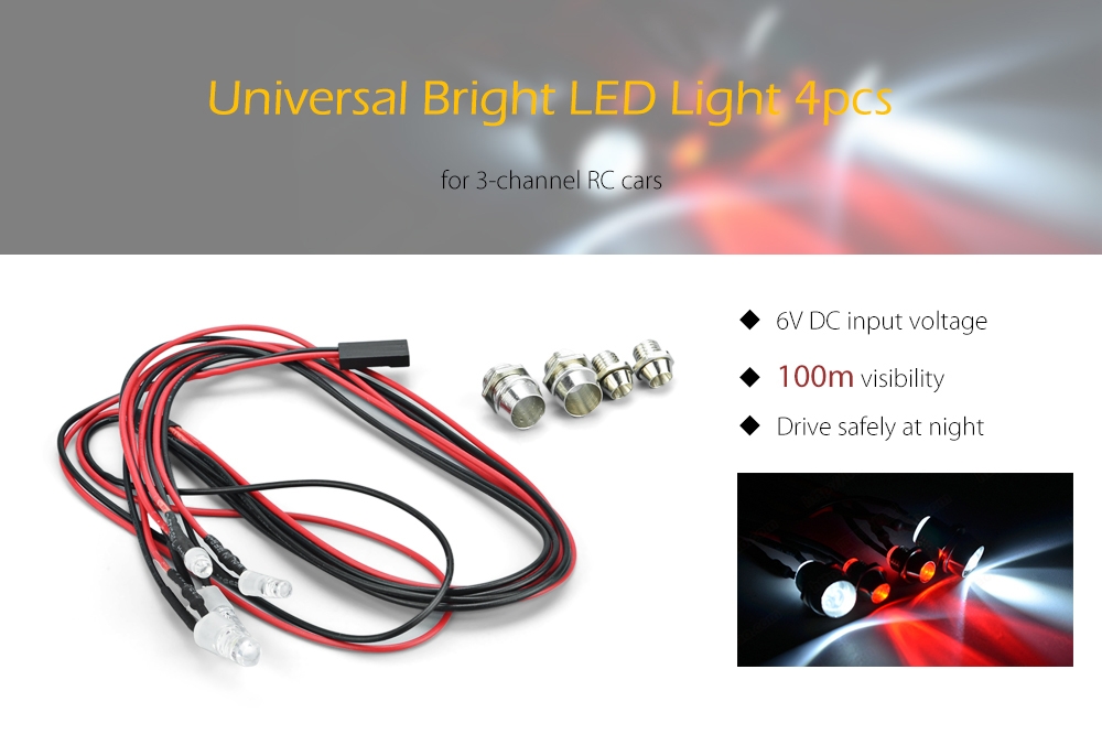 Universal Bright LED Light 4pcs