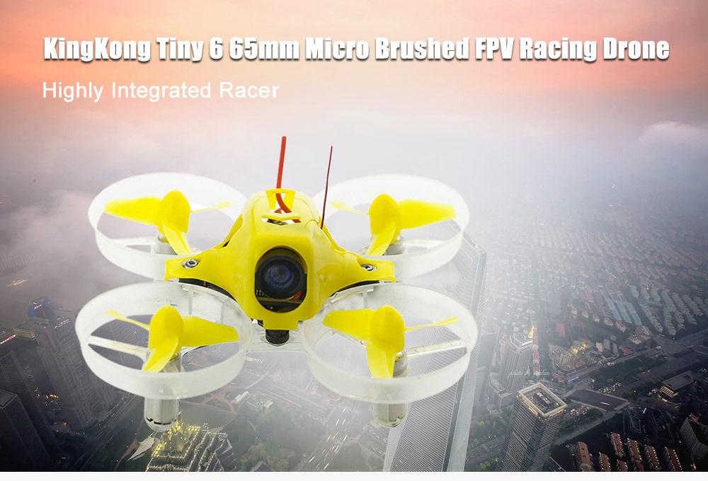 KingKong Tiny 6 65mm Micro Brushed FPV Racing Drone - BNF