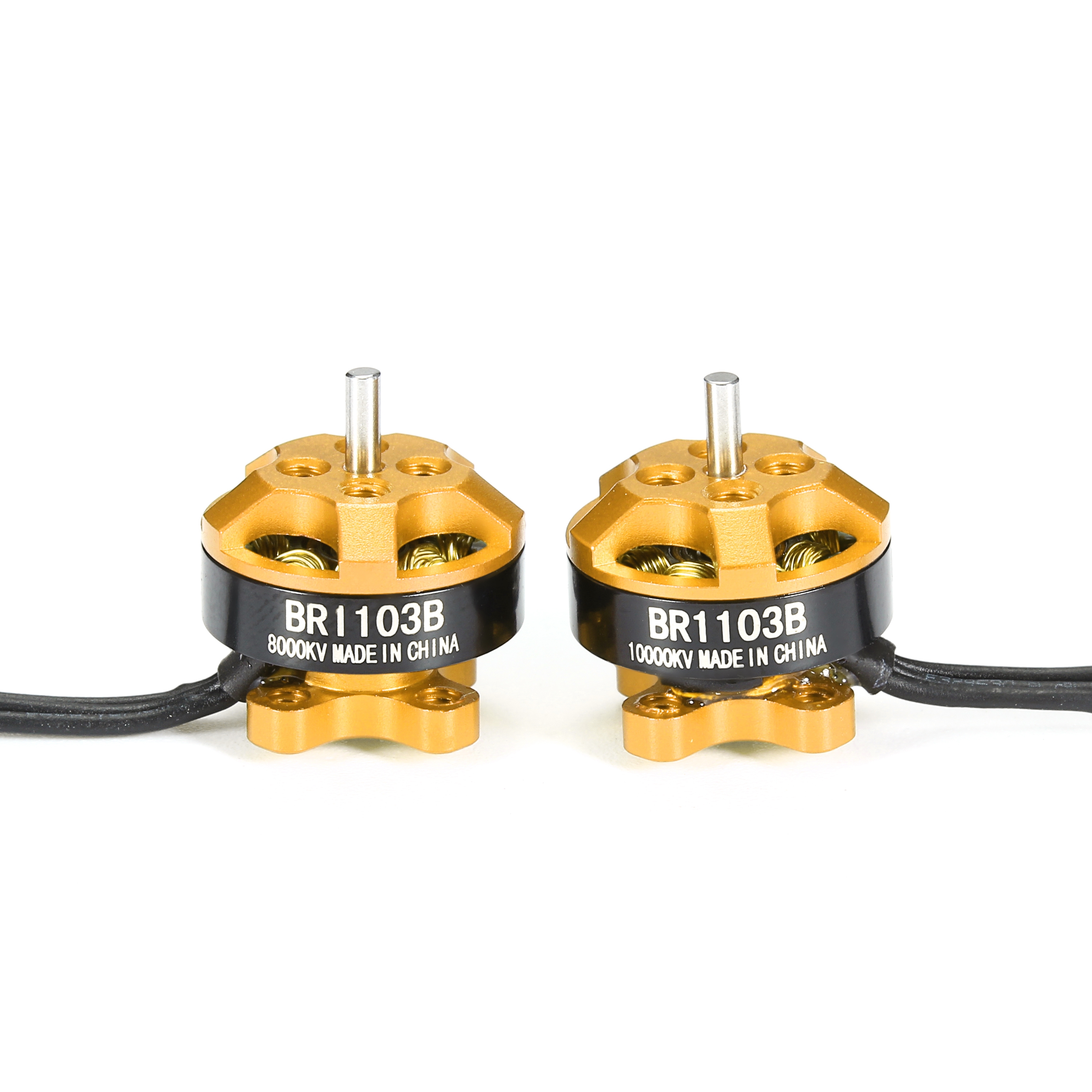 Racerstar Racing Edition 1103 BR1103B 8000KV 10000KV 1-3S Brushless Motor Gold For 50 80 100 Frame