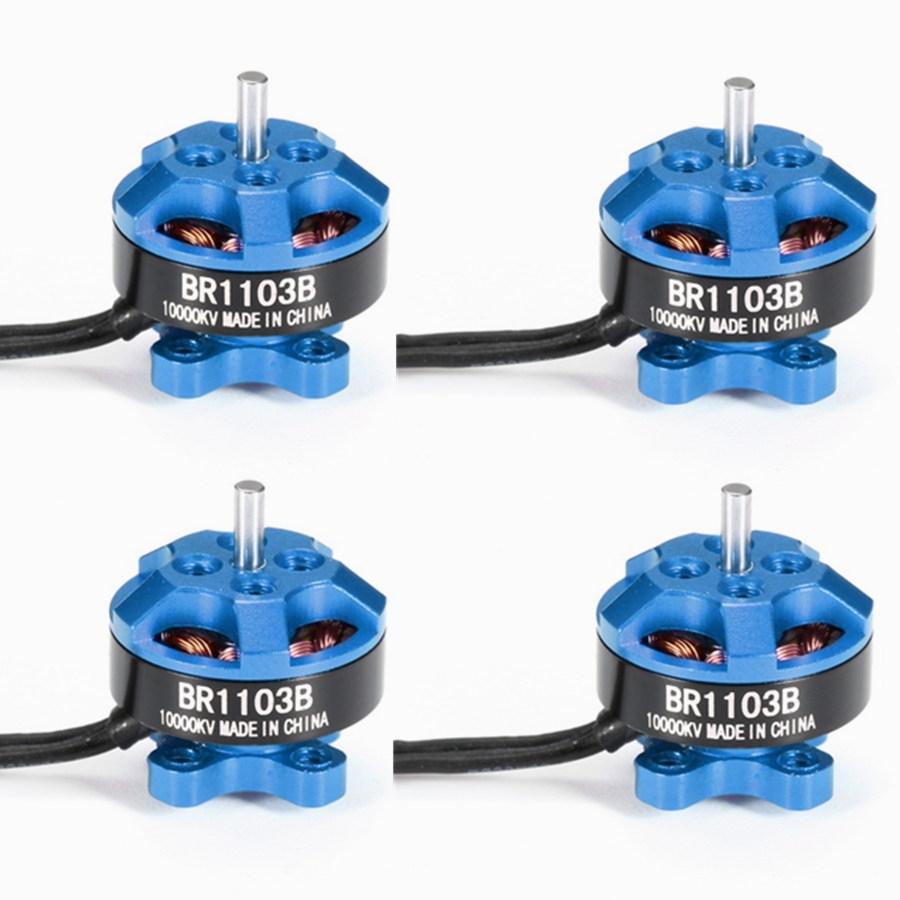 4X Racerstar Racing Edition 1103 BR1103B 10000KV 1-3S Brushless Motor Dark Blue For 50 80 100 Frame