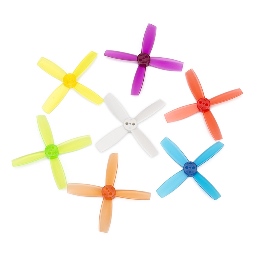 4 Pairs DYS 2435 60mm 4 Blade Propeller 1.5mm Mounting Hole For 11xx Motors 80-110 FPV Racing Frame
