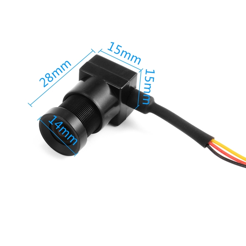 Micro CMOS 700TVL 3.6mm 90 Degree CCTV Mini FPV Camera PAL NTSC 5V-12V Input 