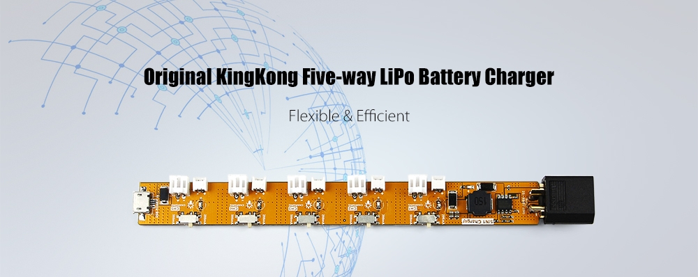 Original KingKong Five-way LiPo Battery Charger