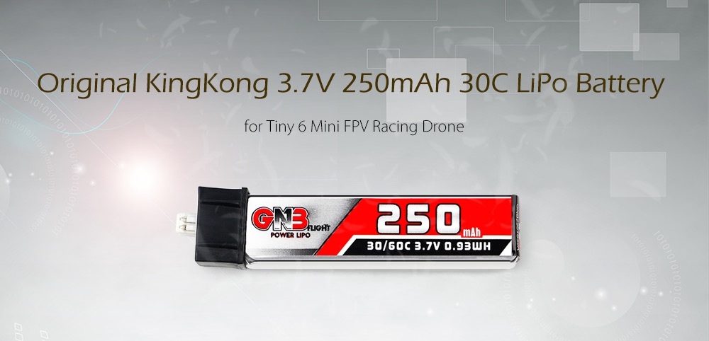 Original KingKong 3.7V 250mAh 30C LiPo Battery