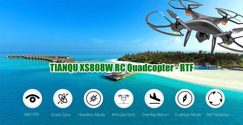 TIANQU XS808W RC Quadcopter - RTF