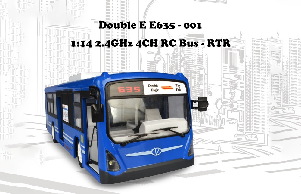 Double E E635 - 001 1:14 2.4GHz 4CH RC Bus - RTR