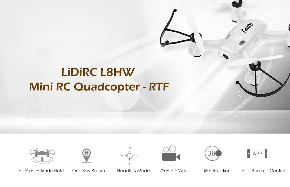 LiDiRC L8HW Mini RC Quadcopter - RTF