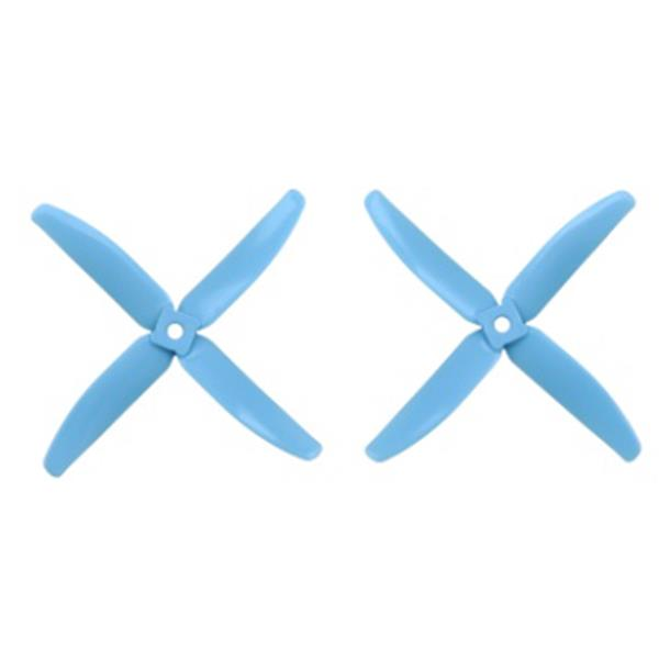 2 Pairs Gemfan Master 5040 5x4 Inch 4-Blade Propeller 5mm Hole CW & CCW for Racing Drone 