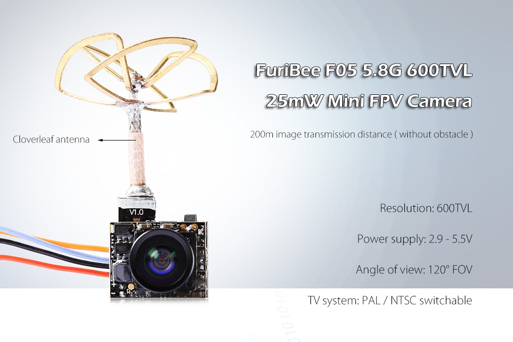 FuriBee F05 5.8G 600TVL 25mW Mini FPV Camera