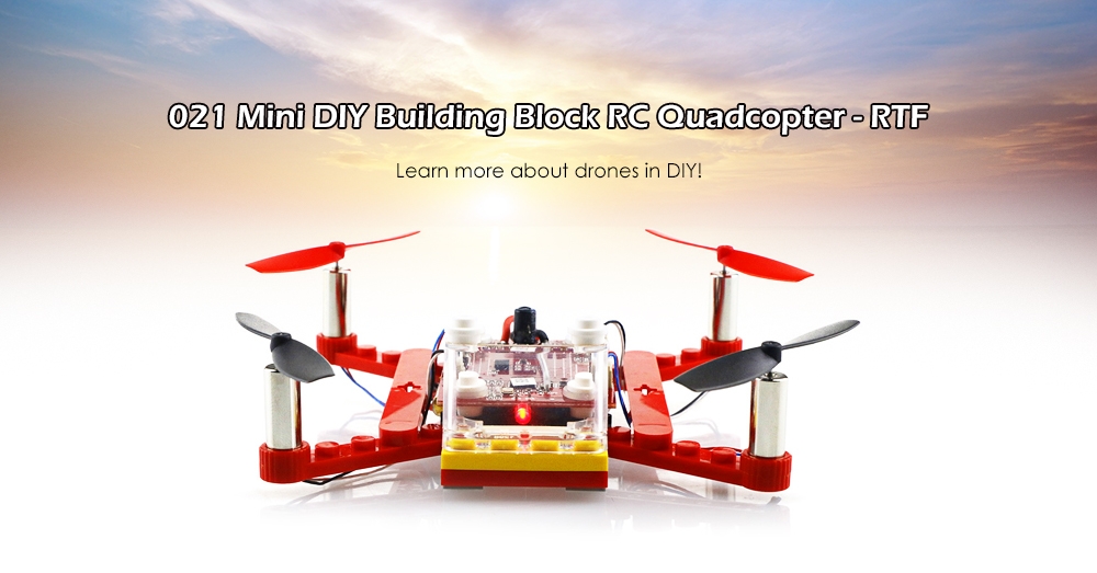021 Mini DIY Building Block RC Quadcopter - RTF