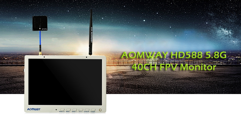 AOMWAY HD588 5.8G 40CH FPV Monitor