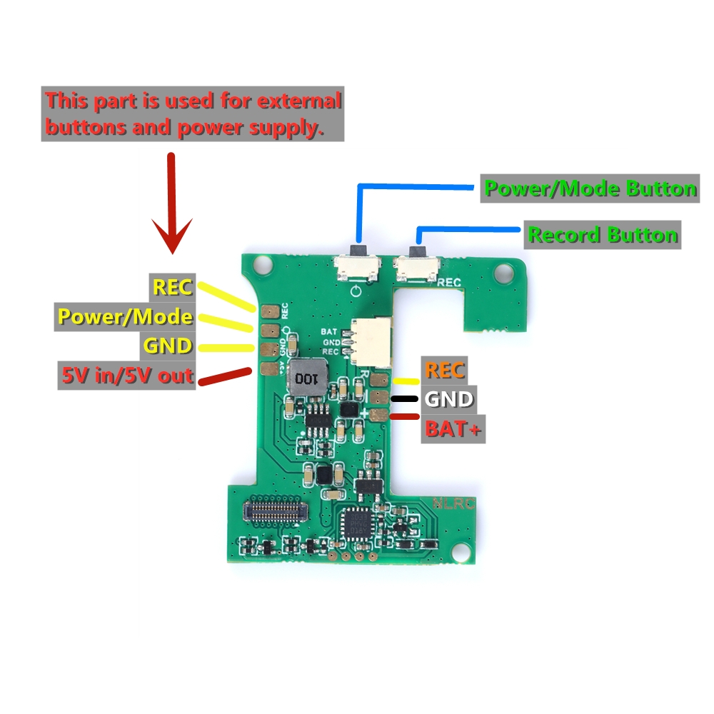 URUAV GoPro8 Smart BEC Board for Naked GoPro Hero 8 FPV Camera RC Racing Drone BetaFPV TinyWhoop