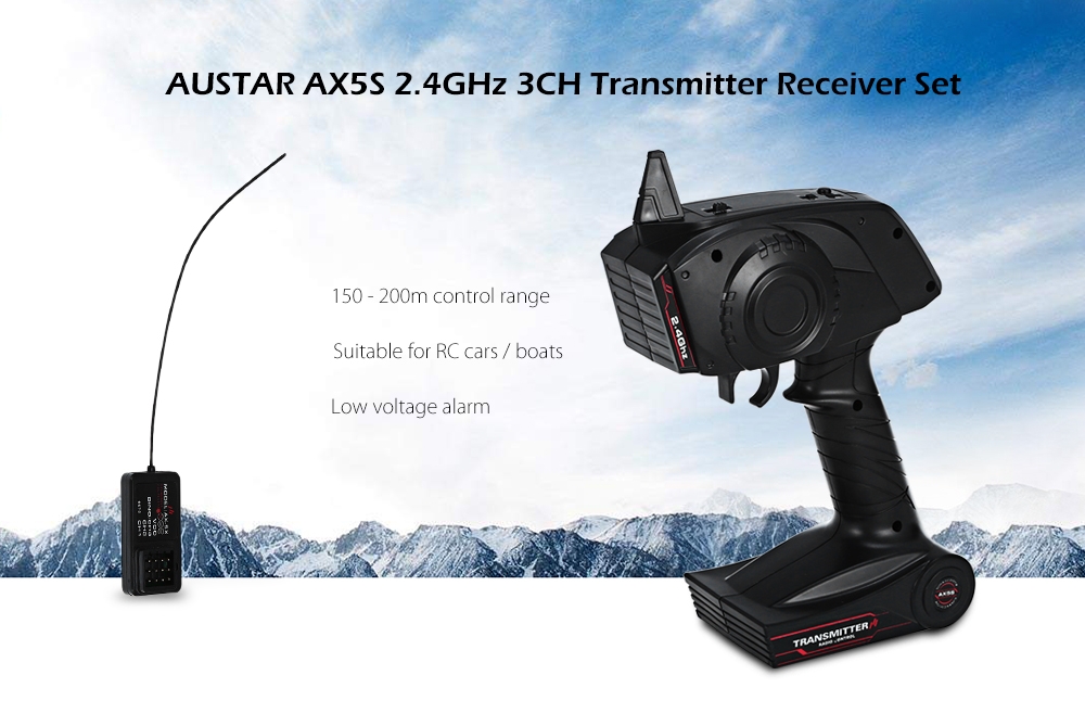 AUSTAR AX5S 2.4GHz 3CH Transmitter Receiver Set