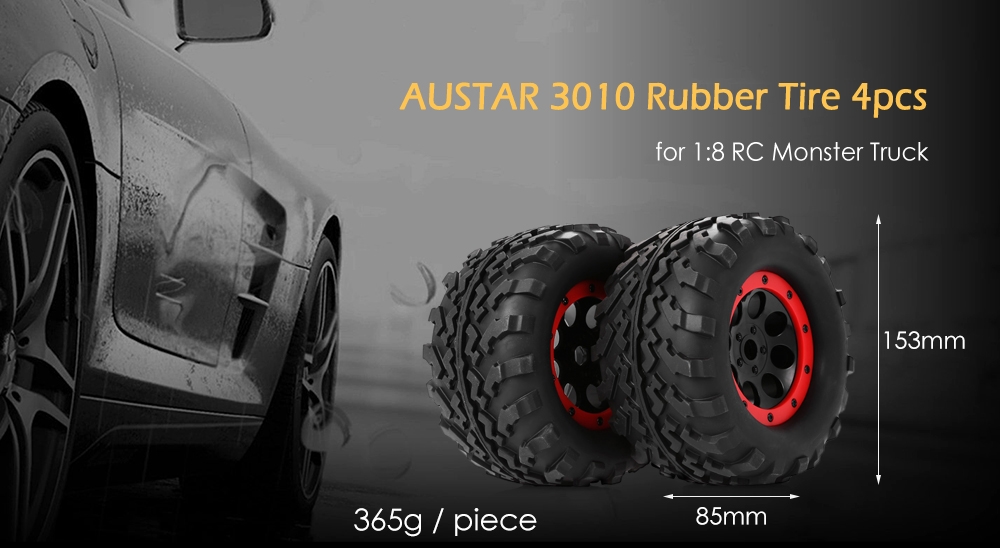 AUSTAR 3010 Rubber Tire 4pcs