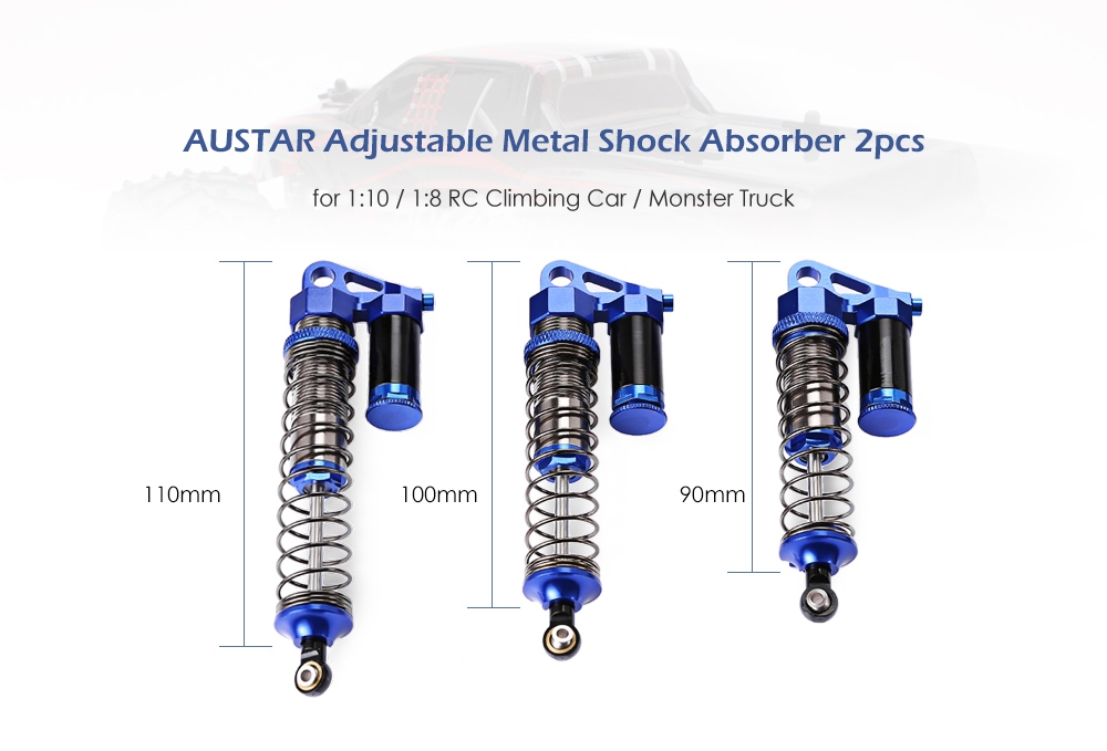 AUSTAR Adjustable Metal Shock Absorber 2pcs