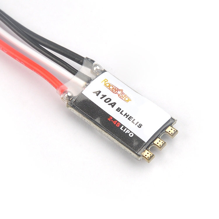 Racerstar A10A 10A ESC 2-4S Blheli_S 16.5 Dshot Ready 8BB2 MCU 1.2g For 80-130mm Micro FPV Racer