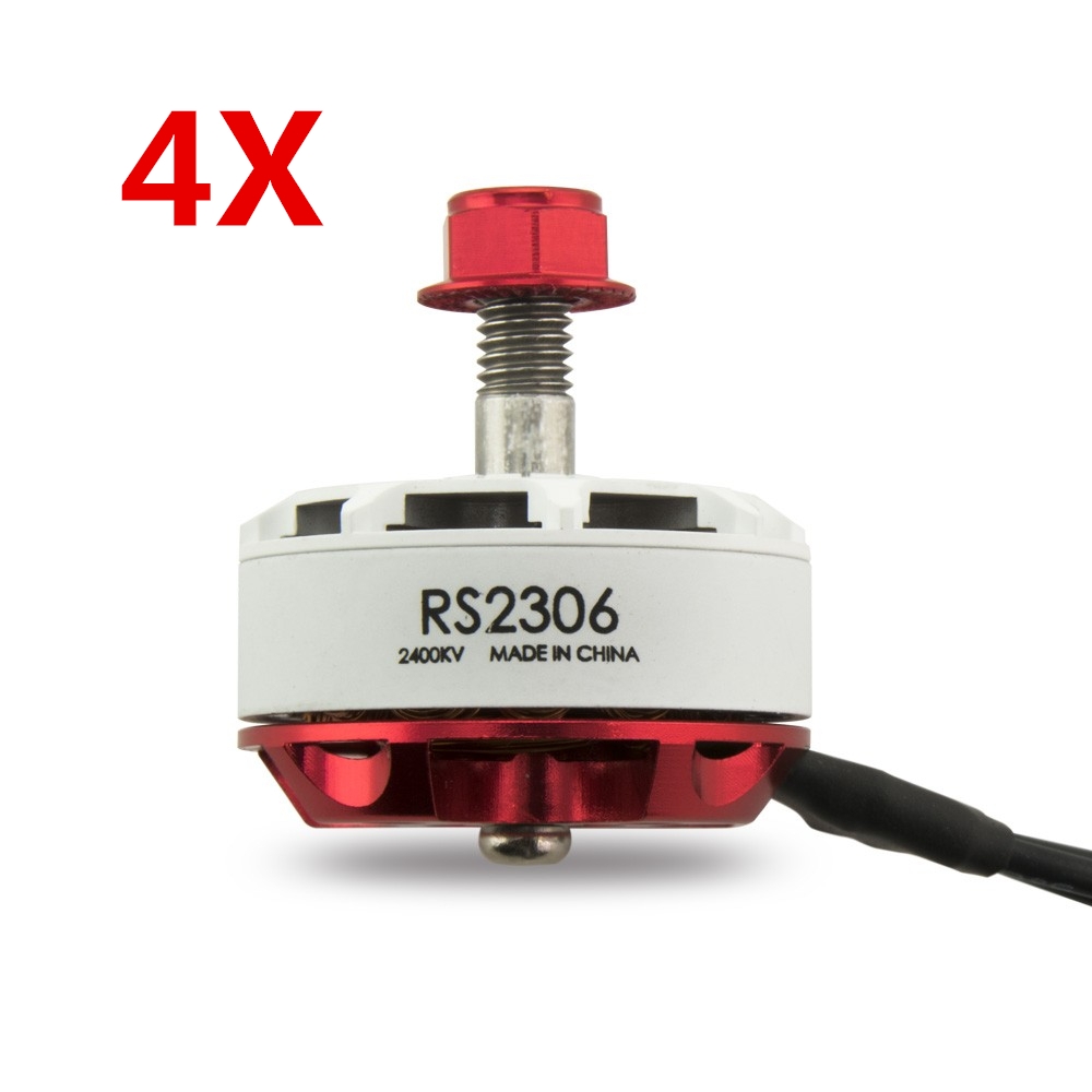 4X Emax RS2306 White Edition 2400KV 3-4S Racing Brushess Motor For FPV Racing