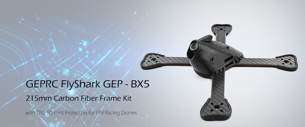 GEPRC FlyShark GEP - BX5 215mm Carbon Fiber Frame Kit