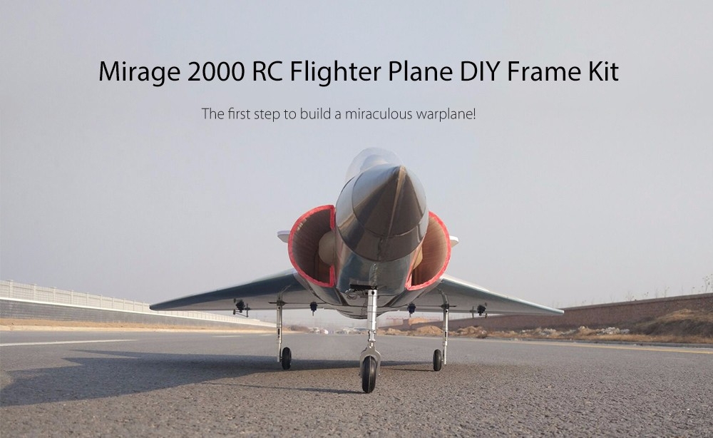 Mirage 2000 RC Flighter Plane DIY Frame Kit