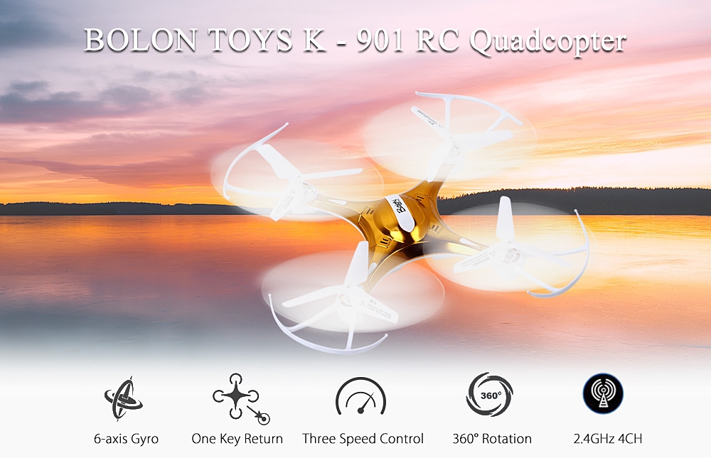 BOLON TOYS K - 901 2.4GHz RC Quadcopter RTF