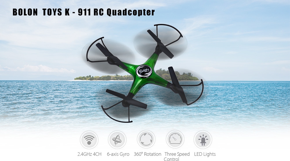 BOLON TOYS K - 911 2.4GHz RC Quadcopter RTF