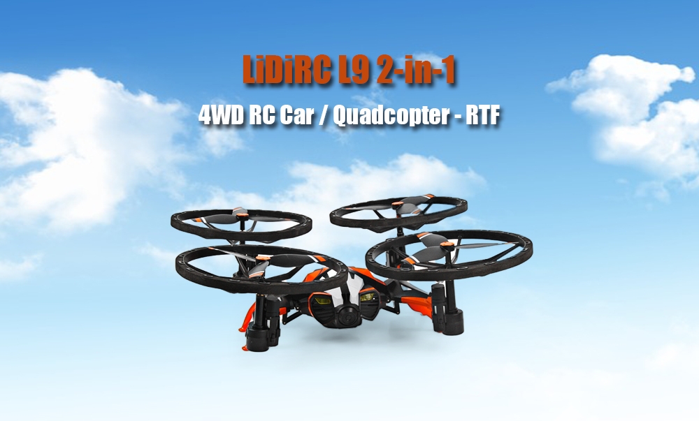 LiDiRC L9 2-in-1 4WD RC Car / Quadcopter - RTF