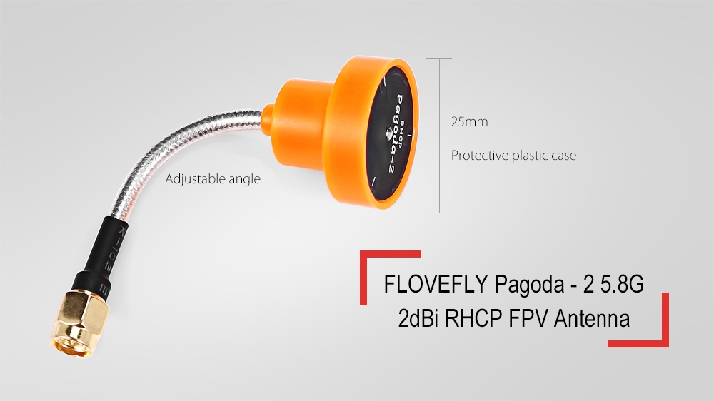 FLOVEFLY Pagoda - 2 5.8G 2dBi RHCP FPV Antenna