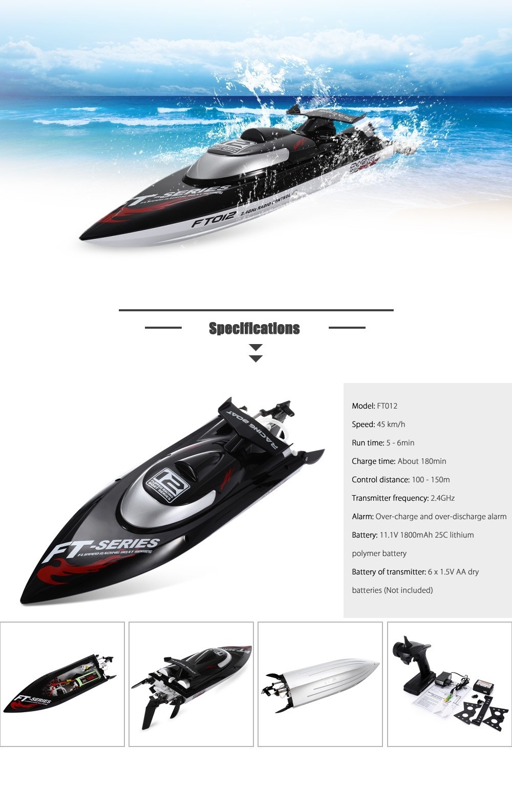FeiLun FT012 RC High Speed Racing Boat