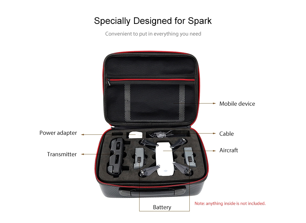 Waterproof PU Leather Drone Case