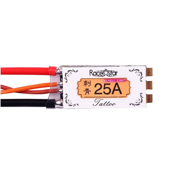 4X Racerstar TATTO 25A 2-4S ST/ARM Blheli_32bit Dshot1200 Ready RaceSpec FPV Racing Brushless ESC 