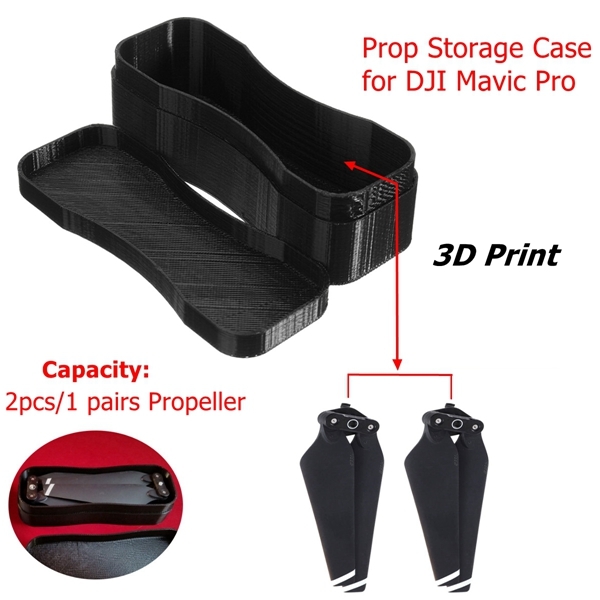 3D Printed Propeller Prop Storage Carry Case Protector Hard Portable Box For DJI Mavic Pro
