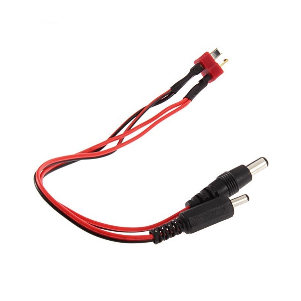 T Plug To DC 5.5mm 3.5mm 12V Male Power Supply Cable for FPV Monitor 