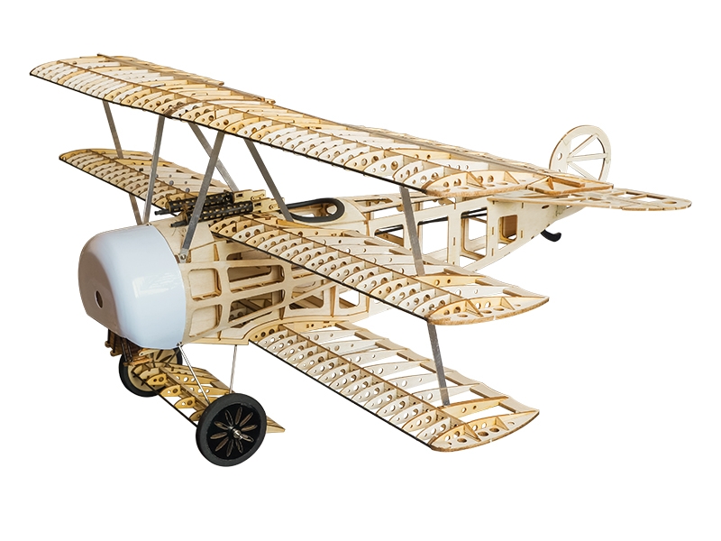 Fokker Dr.I 770mm Wingspan Balsa Wood Triplane Warbird RC Airplane KIT