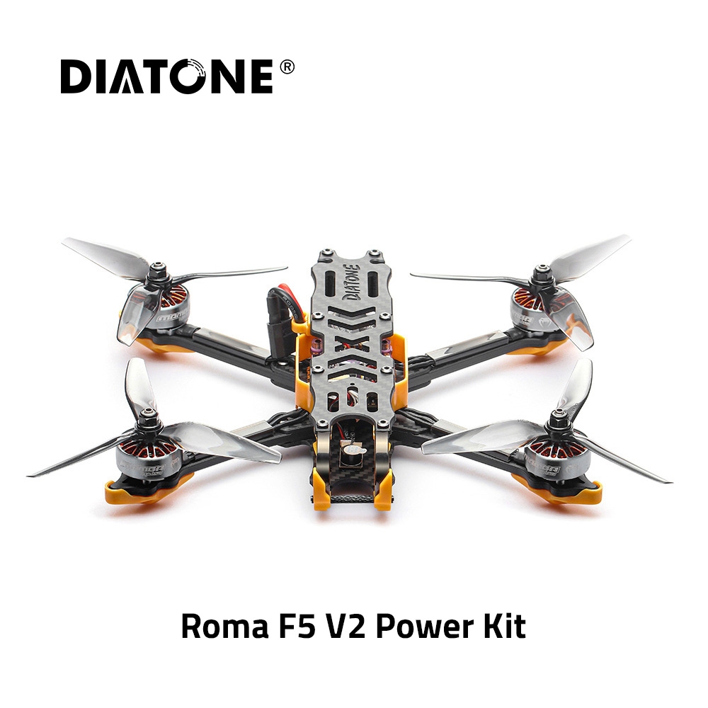 Diatone Roma F5 V2 Power Unit Version 5 Inch 4S / 6S FPV Racing Drone DJI F722 MK2 F7 Flight Controller 50A Blheli_32 ESC TOKA 2306.5 Motor