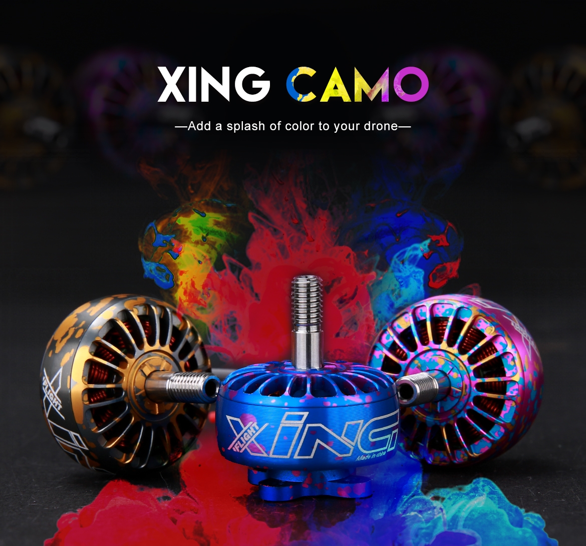 iFlight XING Camo Orange X2306 2306 1700KV 2450KV 2750KV Brushless Motor 2-6S For RC Drone FPV Racing