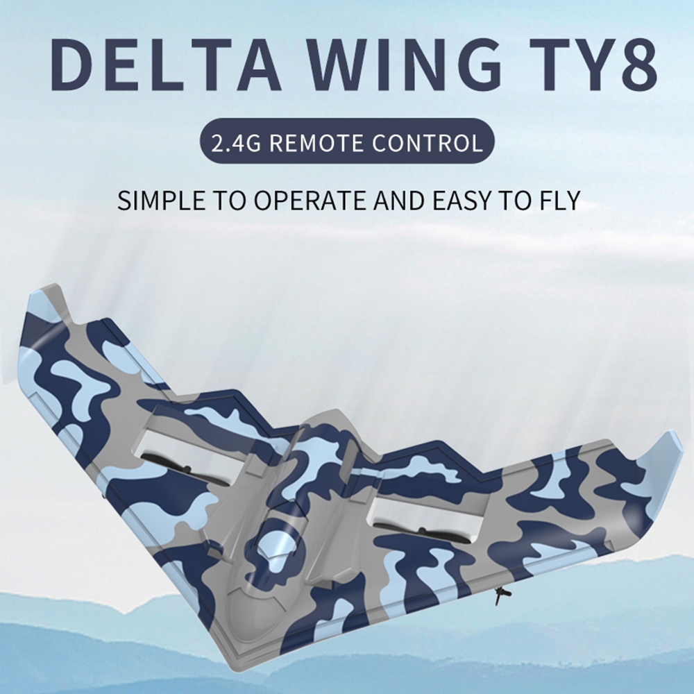 TY8 2.4GHz 335mm Wingspan Delta Wing Glider Remote Control Hand Throwing Plane RC Airplane RTF for Beginner