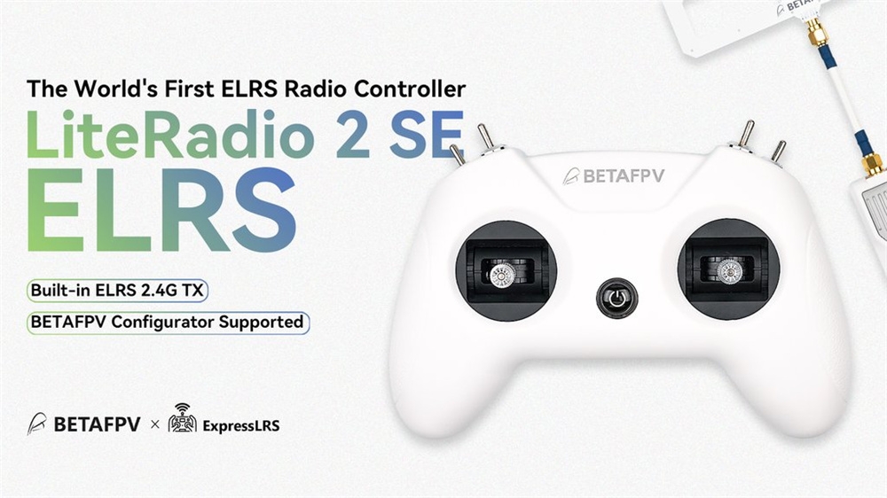 BETAFPV LiteRadio 2 SE 2.4GHz 8CH ExpressLRS ELRS Support USB Charging BETAFPV Configurator Mode2 Radio Transmitter for RC Drone