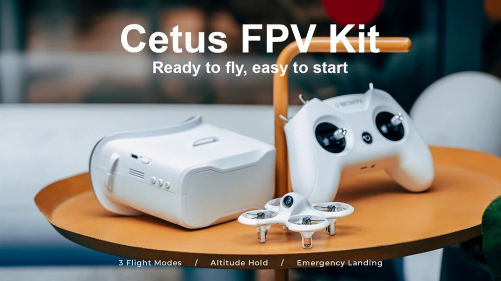 BETAFPV Cetus Kit 1S FPV with 1/4" CMOS Sensor 800TVL Camera Optical Flow/Barometer/Laser Positioning System VR02 Goggles Racing RC Drone Quadcopter