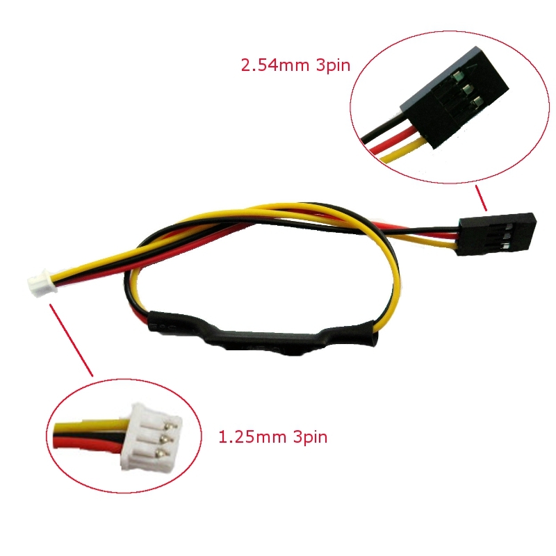 Micro DC-DC Step-down Cable 6.5V-23V Input 5V 1A Output 1.25mm 2.54mm 3P For FPV Camera