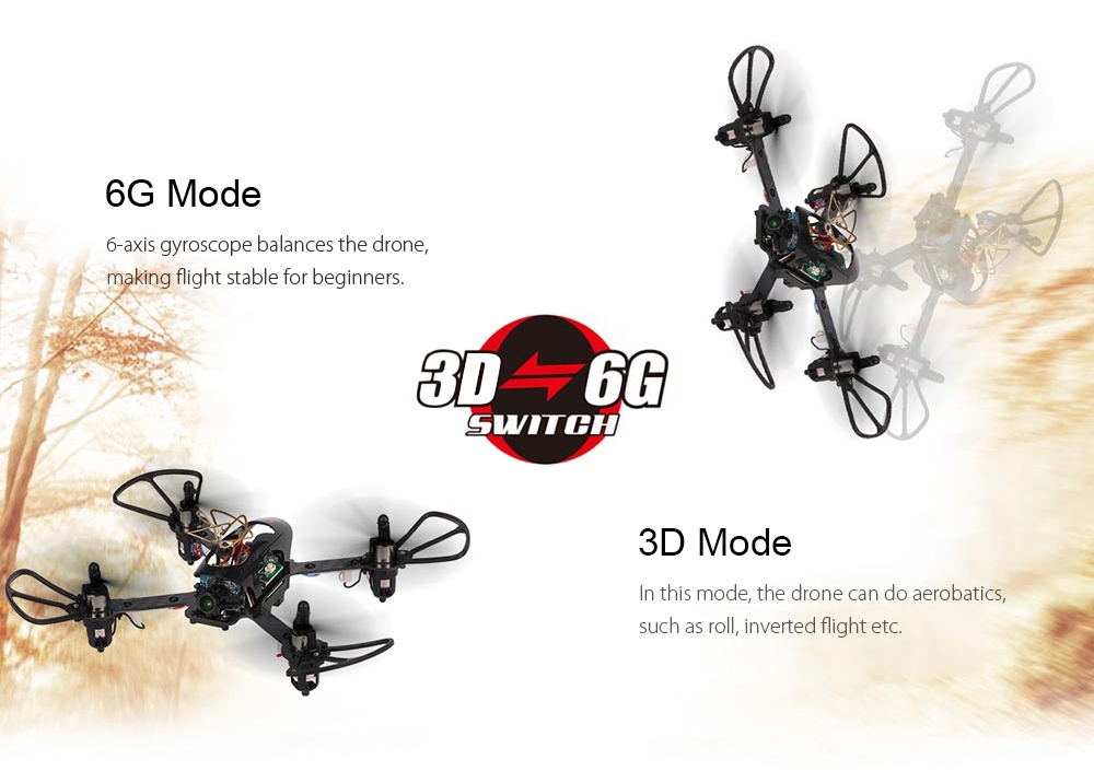 XK X130 - T 130mm 2.4GHz 4CH RC Racing Drone - RTF