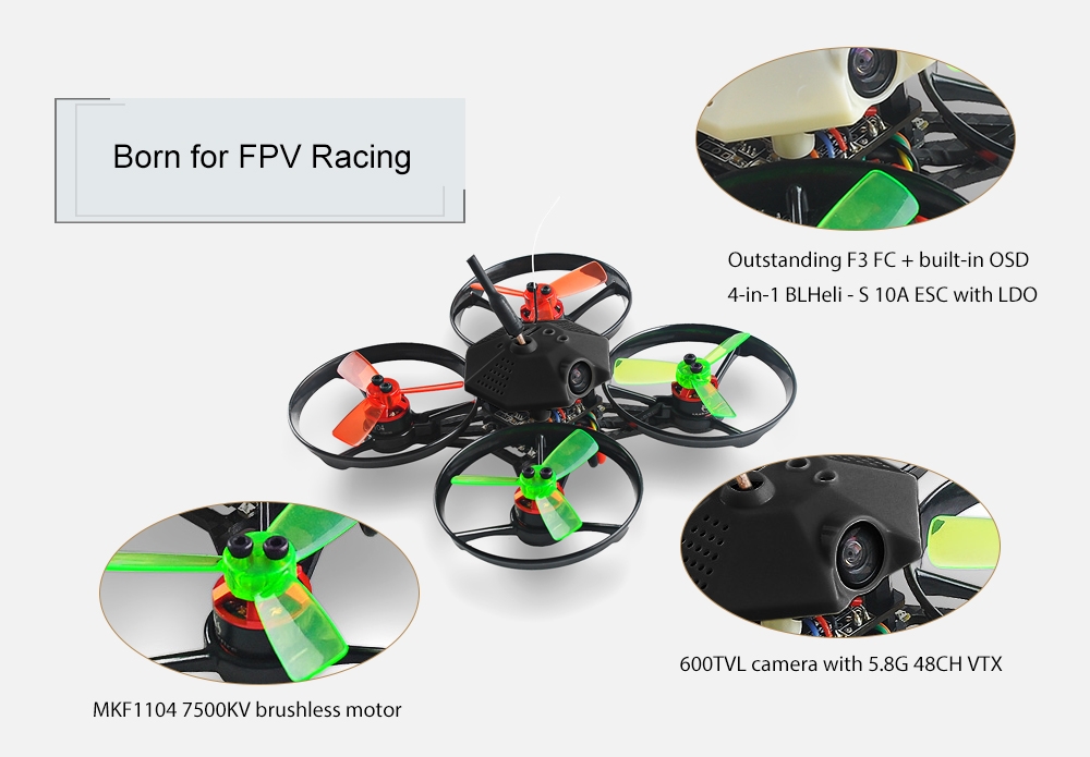 Makerfire Armor 90 90mm Micro Brushless FPV Racing Drone