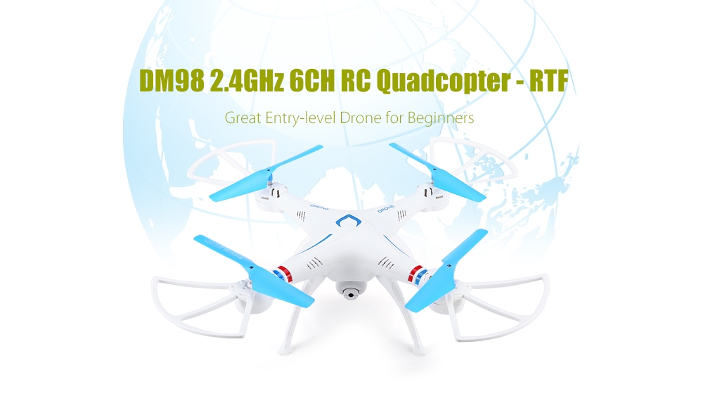 DM98 2.4GHz 6-channel RC Quadcopter - RTF