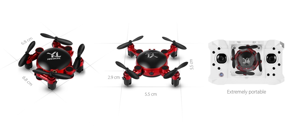 YI LE TOYS S18 Mini Foldable RC Quadcopter - RTF