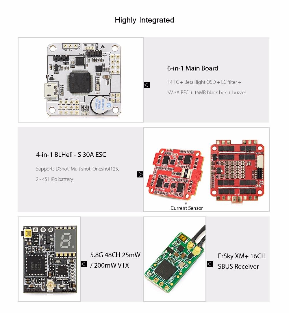 EMAX F4 Magnum AIO FPV Stack Flight Control System