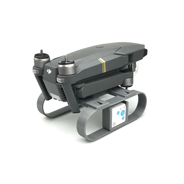 Extended Riser Height Landing Gear with RF-V16 GPS Tracker Mount Holder 3D Print for DJI MAVIC PRO 