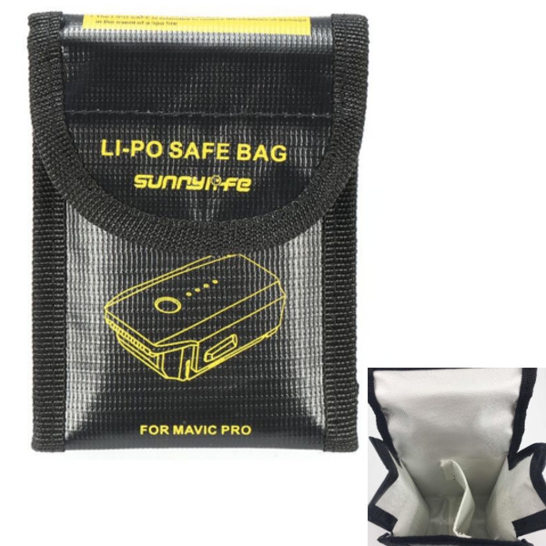 Double Lipo Batteries Safe Bag Fireproof Explosion-proof Storage Bag for DJI Mavic PRO   