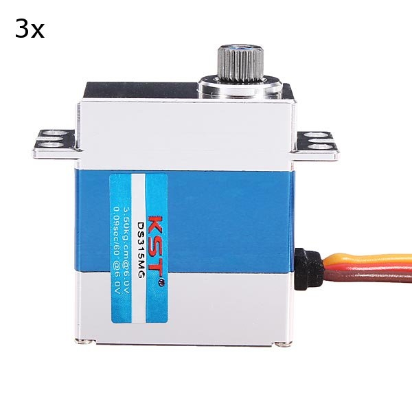 3X KST DS315MG Metal Digital Swash Plate Servo For 450 RC Helicopter  