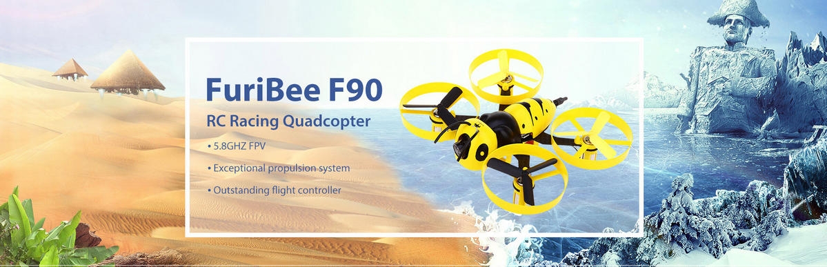 FuriBee F90 90mm Wasp FPV Racing Drone DIY Kit - discounts